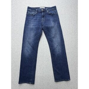 Mavi Jeans Mens 32x31 Blue Medium Wash Straight Stretch Denim Pants Casual